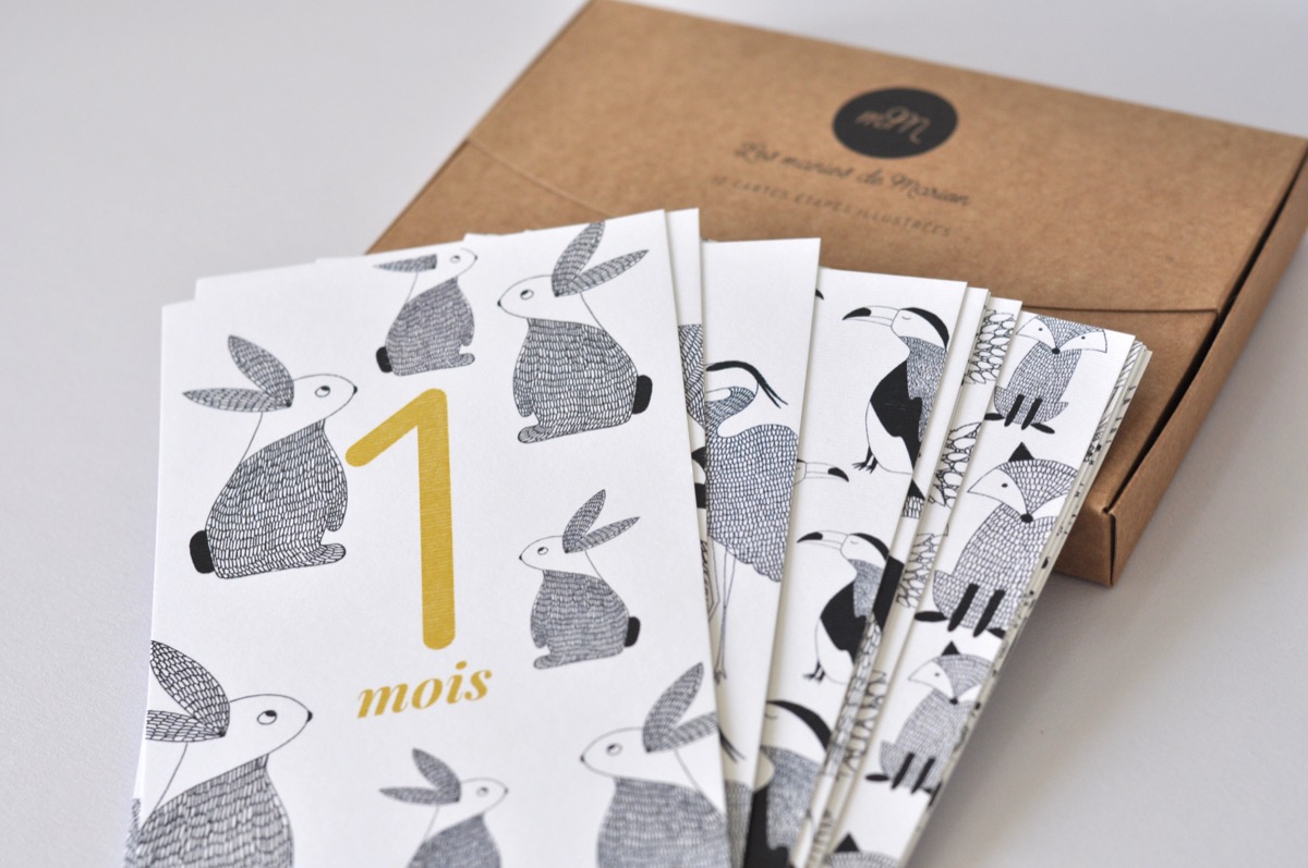 Les manies de Marion, cartes étapes boite et cartes