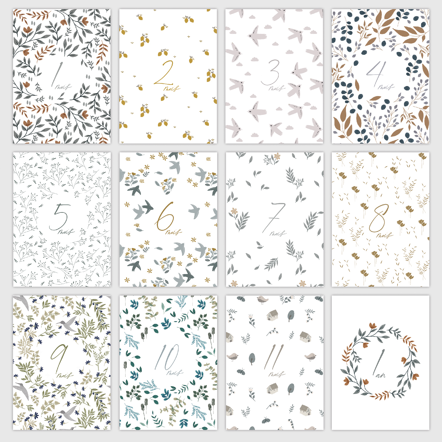 Cartes Etapes Bebe 12 Premiers Mois Les Manies De Marion Designer Graphique Illustratrice Cartes Etapes Bebe 12 Premiers Mois Les Manies De Marion Designer Graphique Illustratrice